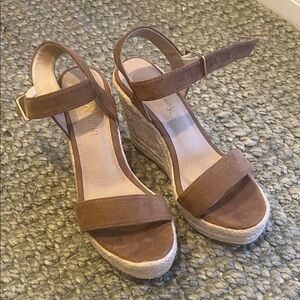 Brown Heel Wedges - Heeled Sandal